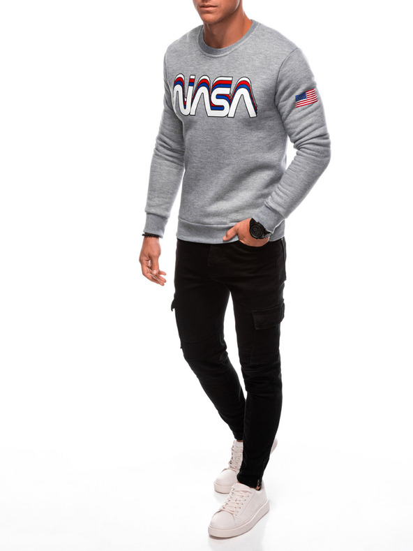 Edoti EDOTI Férfi kapucnis melegítőfelső, szürke