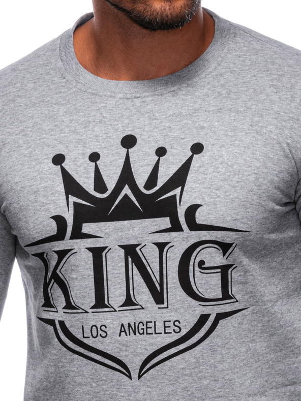 Edoti EDOTI Férfi kapucnis melegítőfelső, szürke