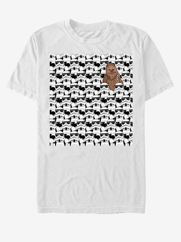 ZOOT.Fan Fehér uniszex póló Star Wars What is Chewie Doing There