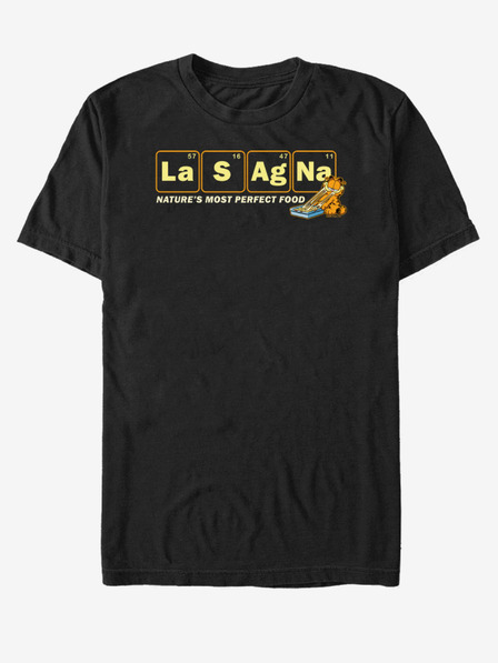 ZOOT.Fan Fekete unisex póló Nickelodeon Lasagna Periodic