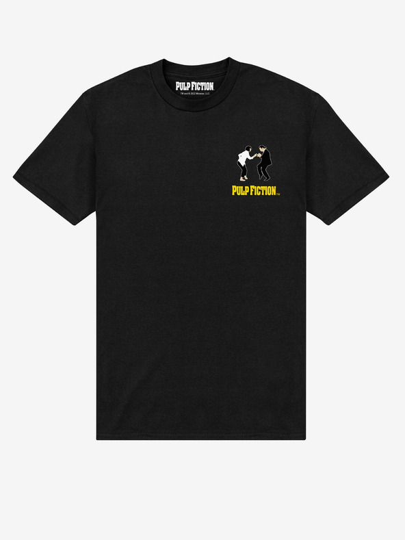 ZOOT.Fan Fekete uniszex póló ZOOT.Fan Pulp Fiction Vince & Mia