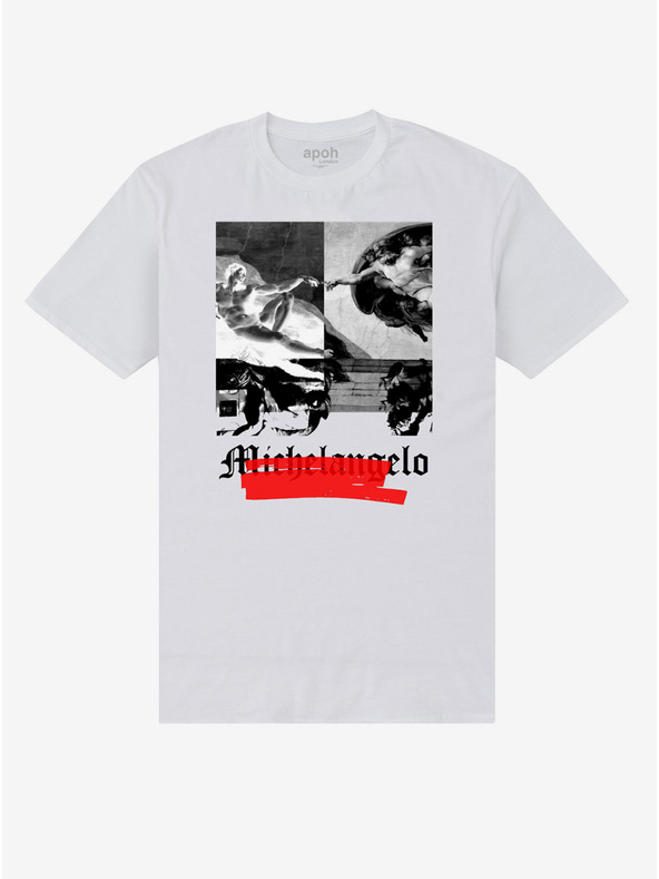 ZOOT.Fan Fehér póló apoh London apoh Michelangelo Negatív