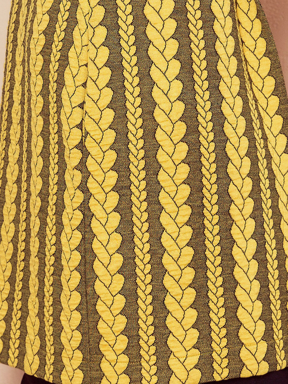 numoco Sárga női kapucnis kabát zsebekkel Numoco