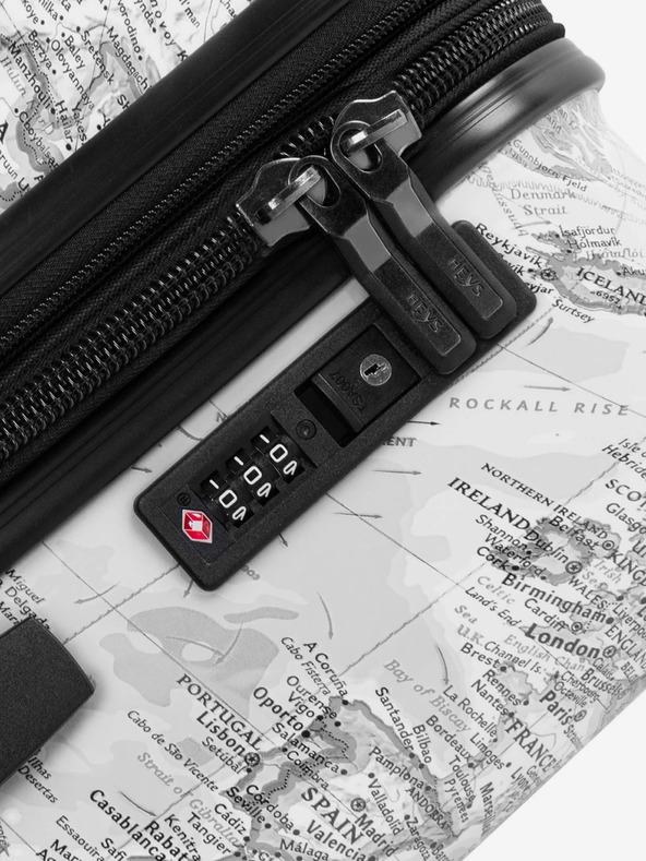 Heys Heys Journey 3G S,M,L Black/White Map fehér-fekete mintás utazótáska szett