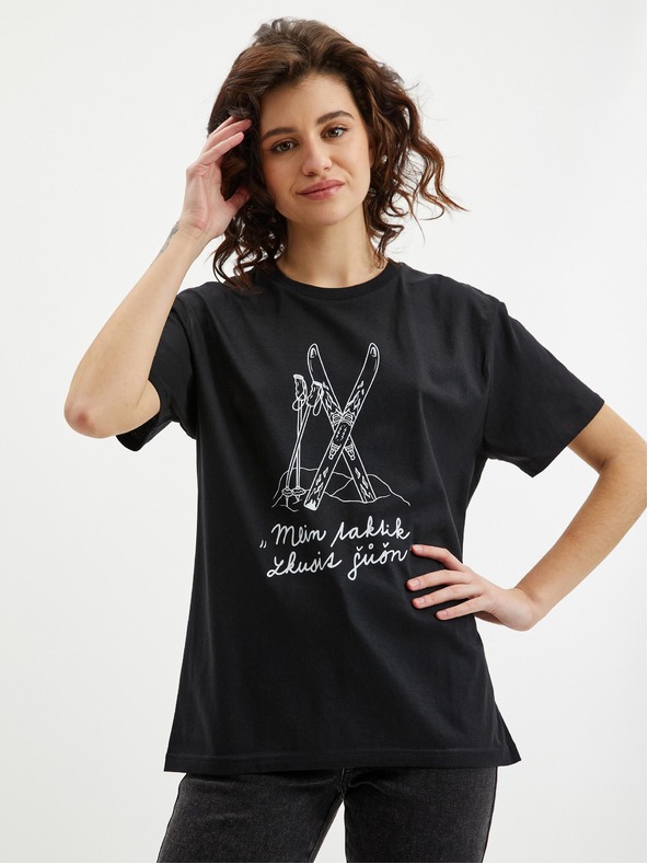 ZOOT.Original Fekete női póló Zoot Original Mein tactik