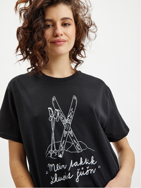 ZOOT.Original Fekete női póló Zoot Original Mein tactik