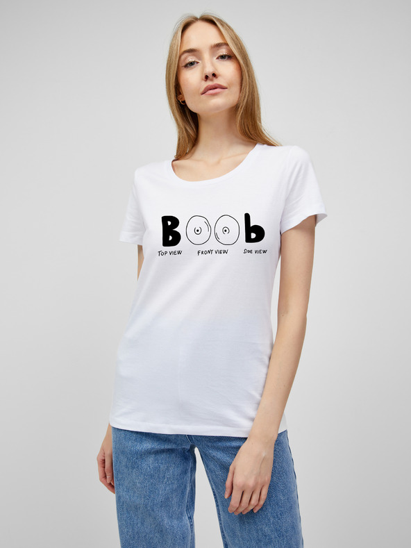 ZOOT.Original Fehér Női nyomtatott póló ZOOT.Original Boob