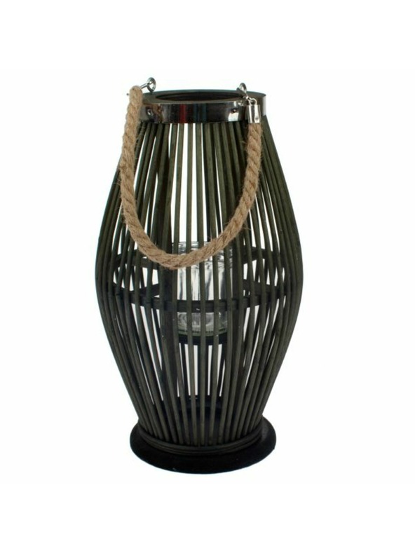 Casa de Engel Bambusz lámpa üveggel, zöld, 0/6