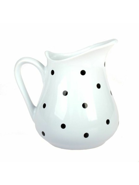 Casa de Engel Kerámia kancsó - fehér fekete pöttyökkel, 500ml, 6/24