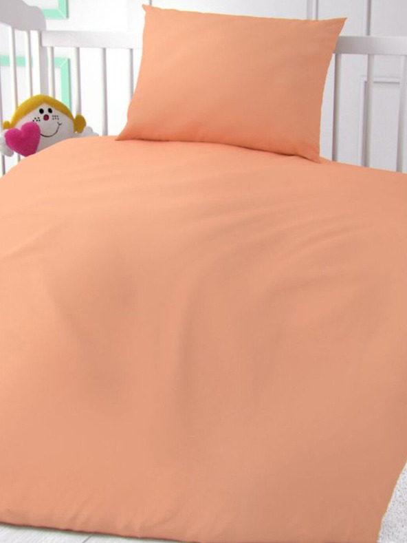 Kvalitex Lazacszínű pamut bölcsőágynemű