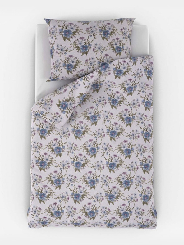 Kvalitex Pamut ágynemű PROVENCE COLLECTION 140x200, 70x90cm ELISA kék