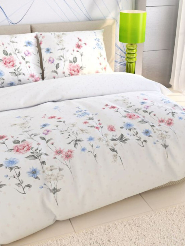 Kvalitex Francia pamut ágynemű DELUX 200x200, 70x90cm LOUKA pink