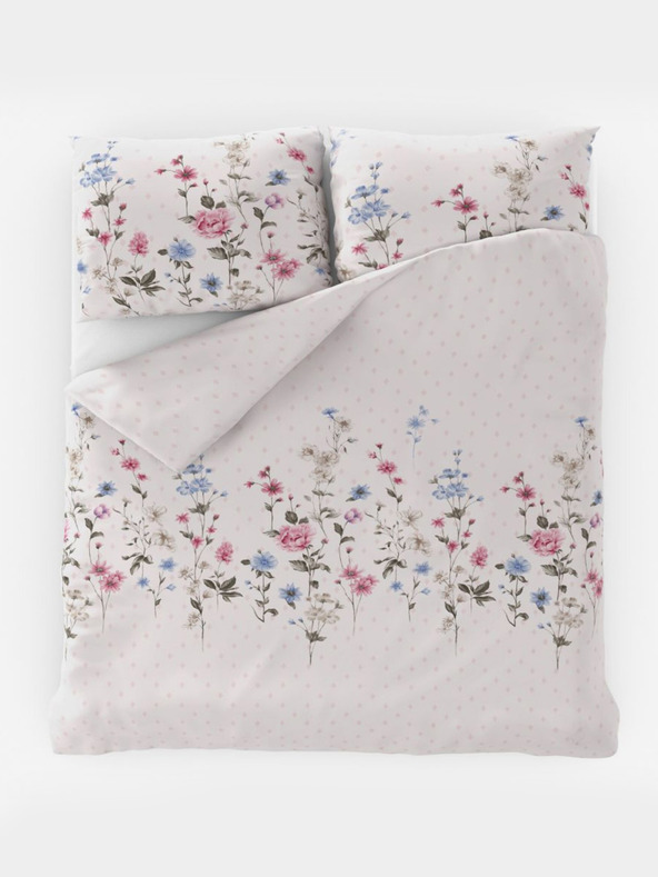 Kvalitex Francia pamut ágynemű DELUX 200x200, 70x90cm LOUKA pink