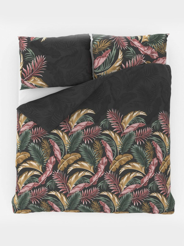 Kvalitex Francia pamut ágynemű DELUX 240x200, 70x90cm PALMA szürke