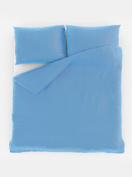 Kvalitex Egyszínű francia pamut ágynemű 220x200, 70x90cm kék