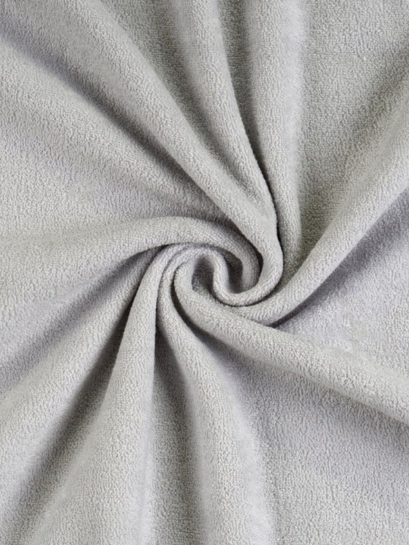 Kvalitex Egyszemélyes frottír lepedő 220x200cm világosszürke Kvalitex