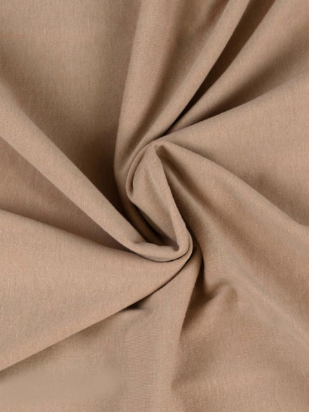 Kvalitex Jersey egyszemélyes lepedő 120x200cm világos bézs Kvalitex