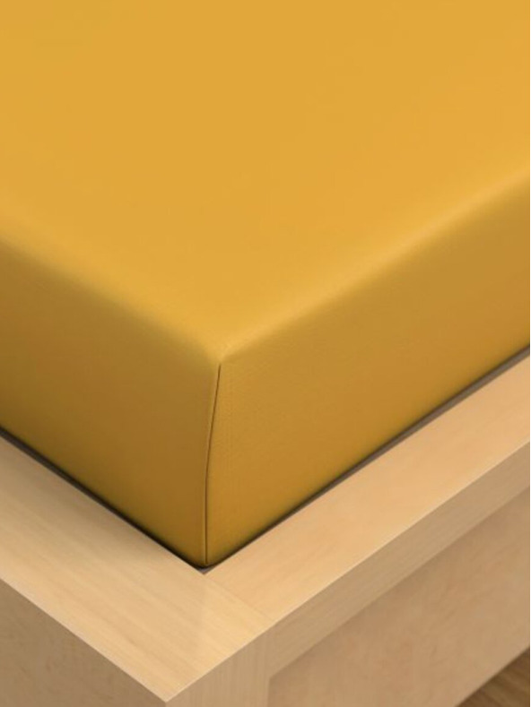 Kvalitex Pamut lepedő 150x230cm sárga