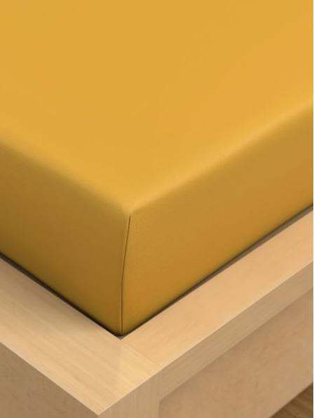 Kvalitex Pamut lepedő 150x230cm sárga