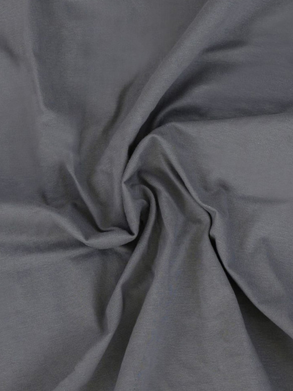 Kvalitex Jersey lepedő lycra egyágyas 90x200cm sötétszürke Kvalitex