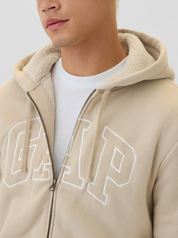 GAP Logós pulóver Sherpa GAP