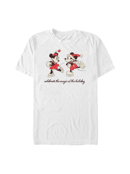 ZOOT.Fan Fehér férfi Disney Vintage Holiday Skaters póló fehér férfi póló