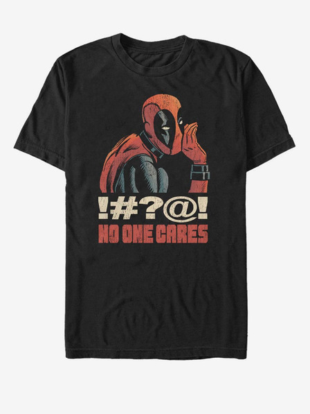 ZOOT.Fan Fekete unisex Marvel No One Cares póló