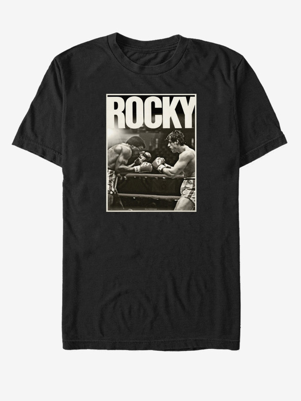 ZOOT.Fan Fekete unisex póló ZOOT.Fan Rockey Rockey Close Boxing