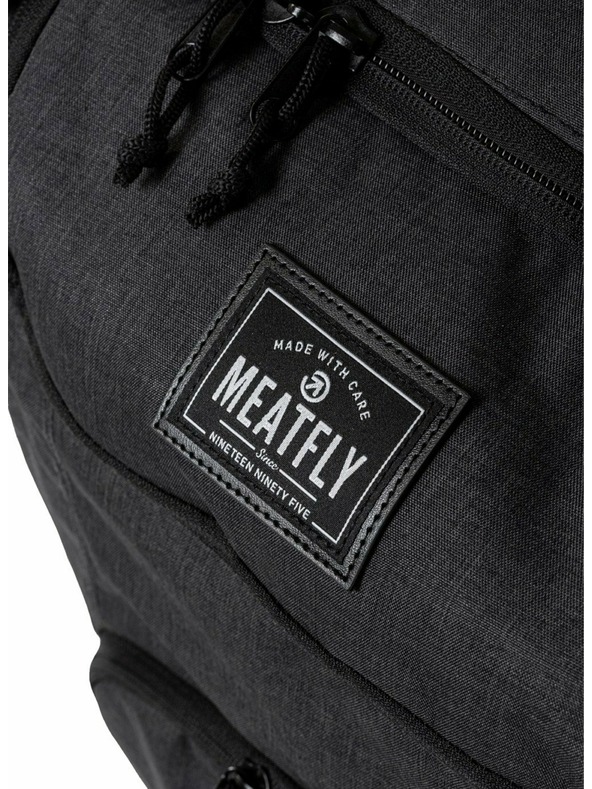 Meatfly Meatfly Contin Heather Charcoal/Black bőrönd | Fekete | Térfogat 100 L