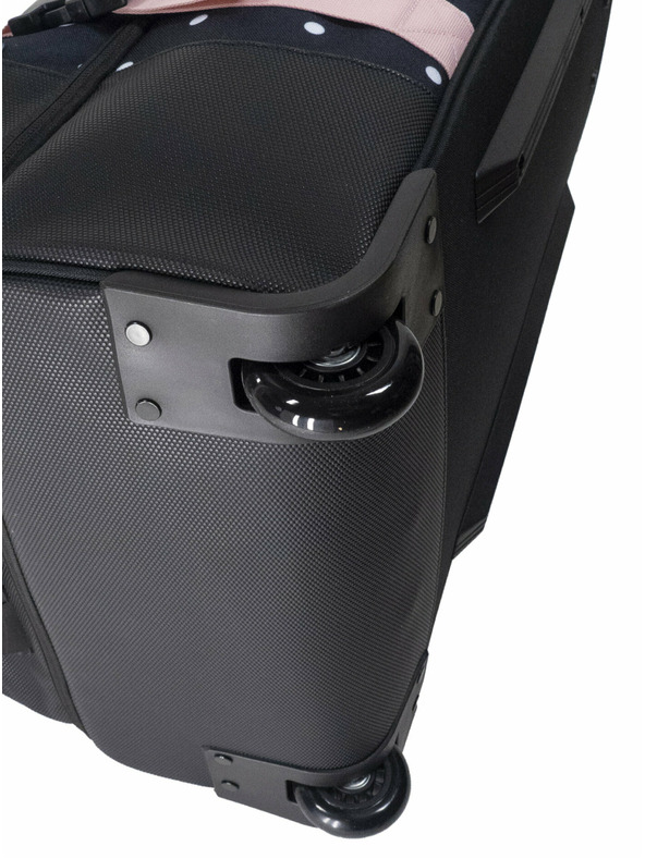 Meatfly Meatfly Contin White Dot / Powder Pink bőrönd | Fekete | Térfogat 100 L