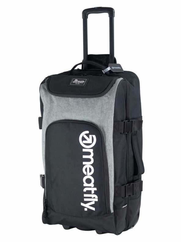 Meatfly Meatfly Contin Grey Heather bőrönd | Fekete | Térfogat 100 L