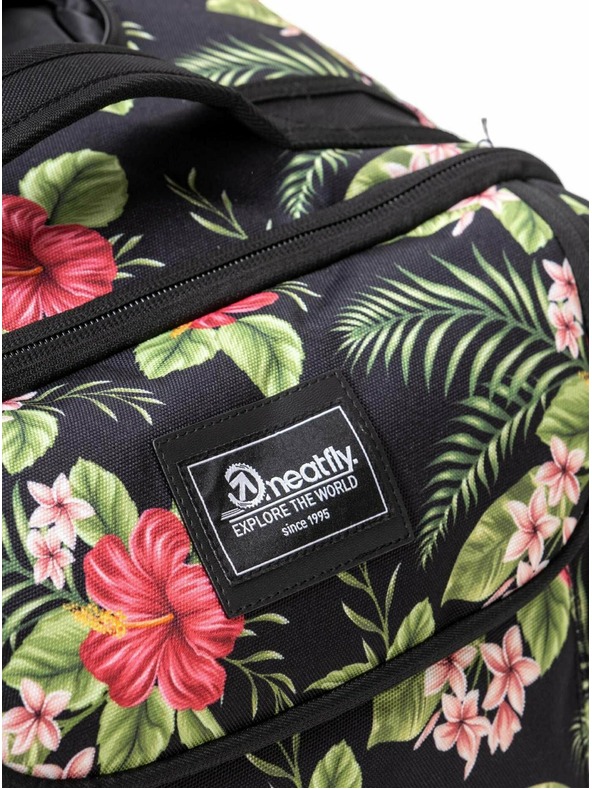 Meatfly Meatfly Contin Black Tropical bőrönd | Fekete | Térfogat 100 L