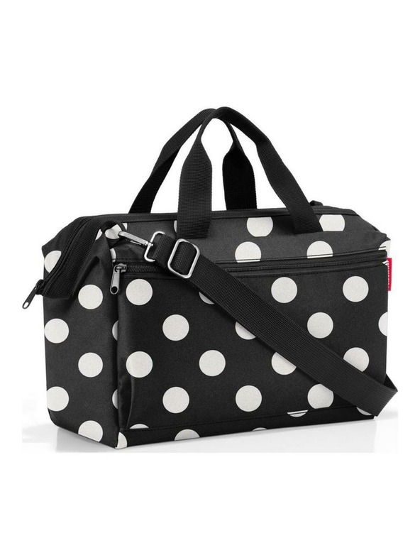 Reisenthel Reisenthel Allrounder S zseb pöttyös utazótáska Reisenthel Allrounder S zseb pöttyös fehér