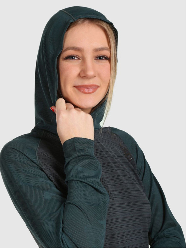 Kilpi Kilpi Női futó melegítőfelső AILEEN-W Sötétzöld