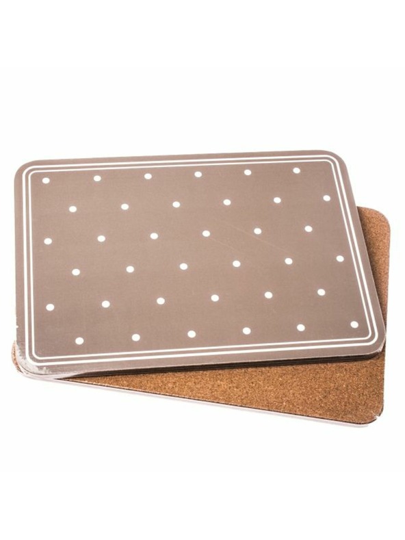 Casa de Engel Parafa poháralátét - sötétszürke pöttyökkel - 2 db-os szett, 0/18