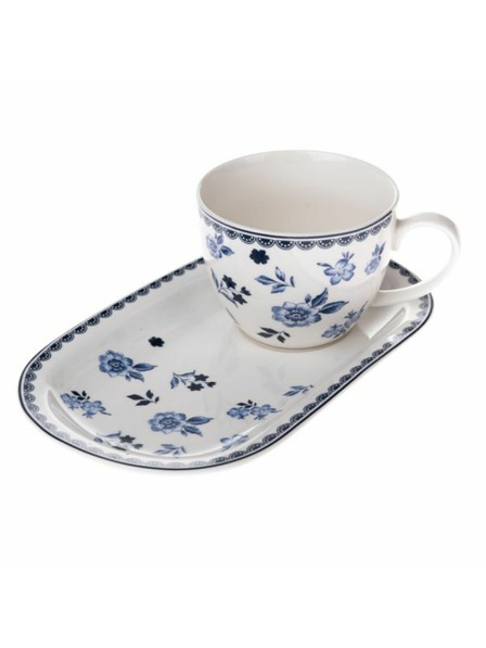 Casa de Engel Porcelán bögre tálcával, 445 ml, 6/18