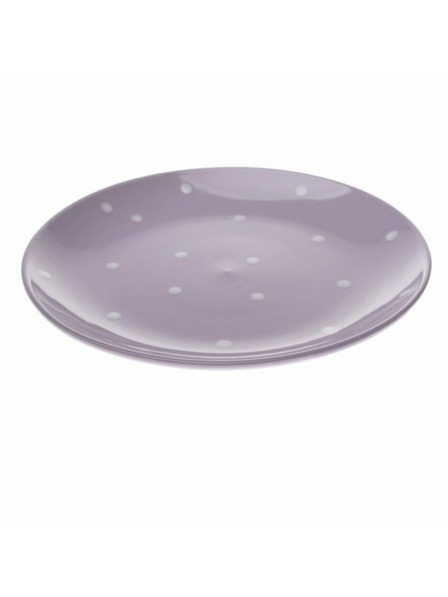 Casa de Engel Kerámia tányér - lila pöttyökkel, 6/24