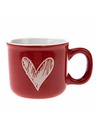 Casa de Engel Kerámia bögre szívvel, piros, 90ml, 12/96