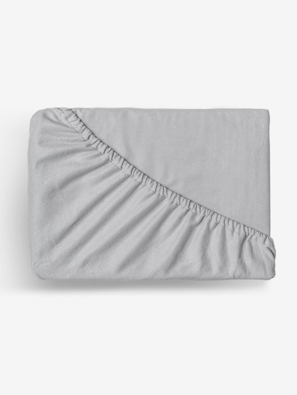 Kvalitex Flanell gumis lepedő 220x200cm világosszürke