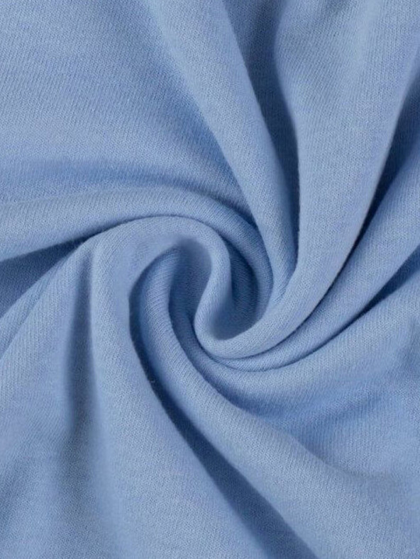 Kvalitex Jersey egyszemélyes lepedő 100x200cm világoskék