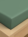 Kvalitex Pamut gumis lepedő 90x200cm zöld Kvalitex