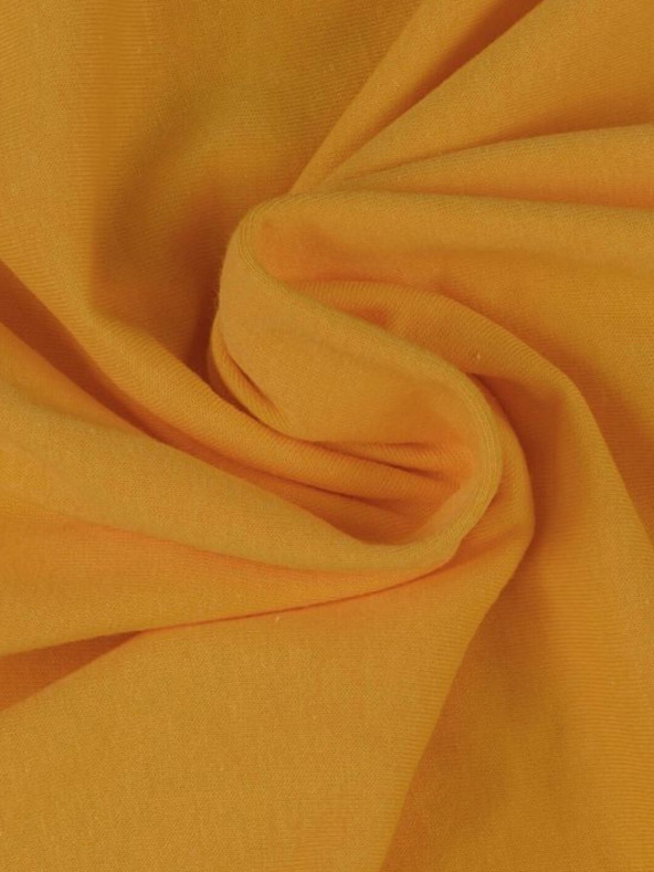 Kvalitex Jersey lepedő 160x200cm mélysárga Kvalitex