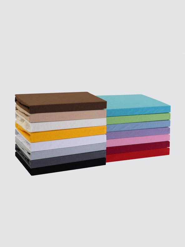 Kvalitex Jersey lepedő kétszemélyes 180x200cm fehér Kvalitex