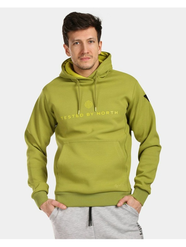 Kilpi Férfi pamut kapucnis pulóver Kilpi TOMAR-M Zöld