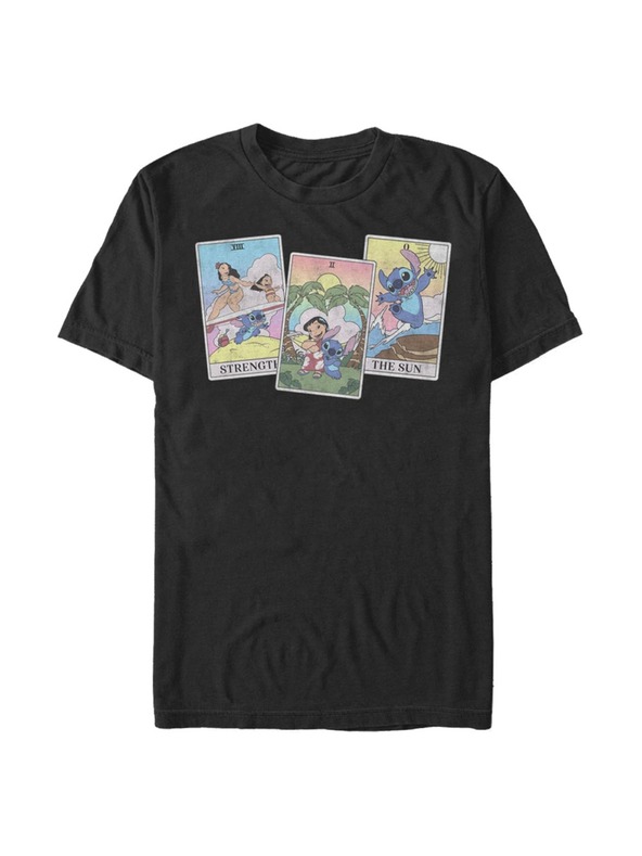 ZOOT.Fan Fekete Férfi póló Disney LILO STITCH TAROT