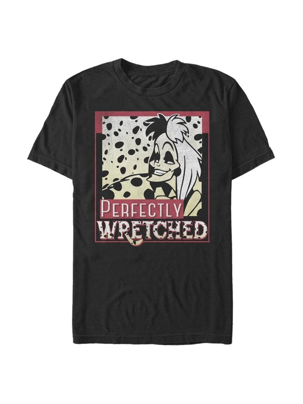 ZOOT.Fan Fekete Férfi Disney klasszikusok Nyomorult Cruella póló