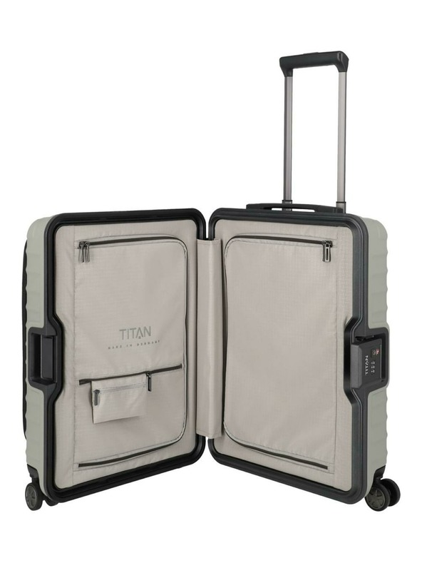 Titan Utazótáska Titan Litron Frame S első zseb Champagne