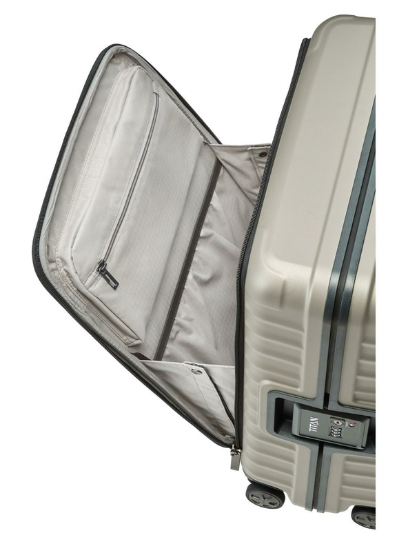 Titan Utazótáska Titan Litron Frame S első zseb Champagne