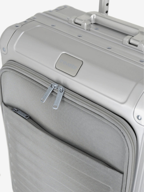 Travelite Travelite Next 4w S elülső zsebű ezüst utazótáska ezüst színben