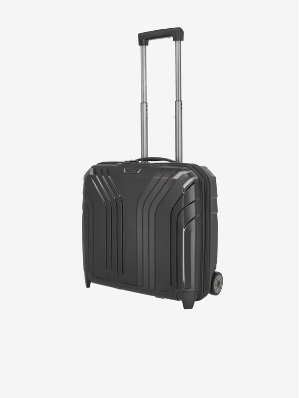 Travelite Fekete Travelite Elvaa 2w Business kerekes bőrönd